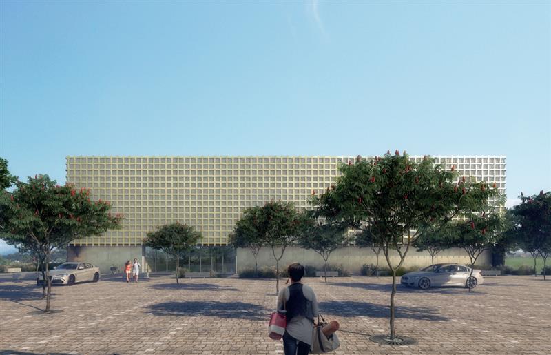 Vizualizace nové sportovní haly v Jesenici